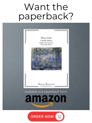 Water-Lilies Cross Stitch Pattern, Claude Monet - Amazon Book