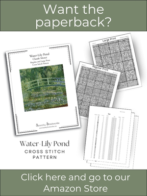 Water-Lily Pond Cross Stitch Pattern &ndash; Claude Monet
