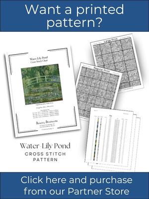 Water-Lily Pond Cross Stitch Pattern &ndash; Claude Monet