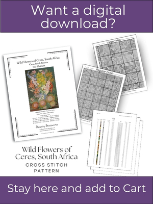 Wild Flowers of Ceres, South Africa Cross Stitch Pattern – Marianne North