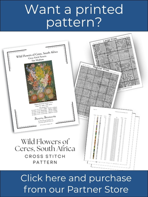 Wild Flowers of Ceres, South Africa Cross Stitch Pattern – Marianne North