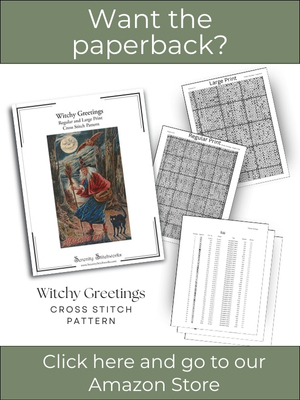 Witchy Greetings Cross Stitch Pattern