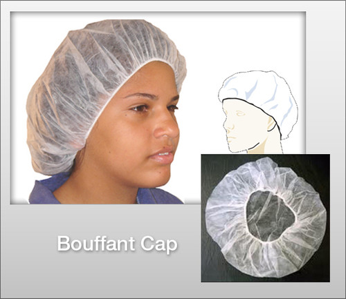 Bouffant Cap - White