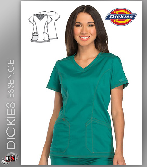 Dickies Essence Womens V-Neck Top