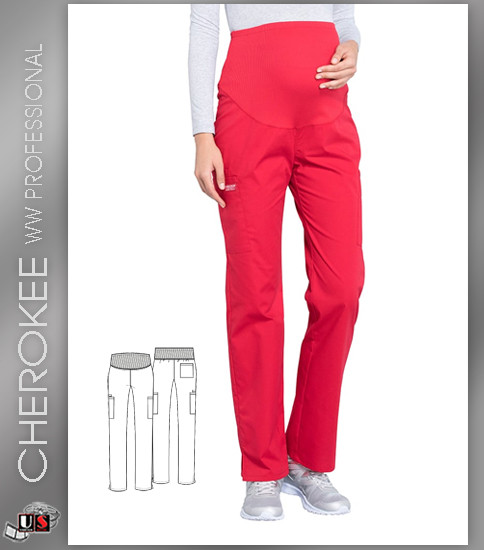 Cherokee Workwear Professionals Maternity Straight Leg Pant