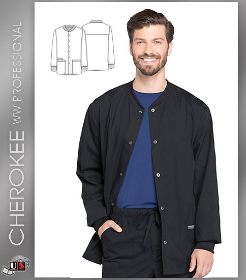 Cherokee Workwear Professionals Men's Warm-Up Jacket