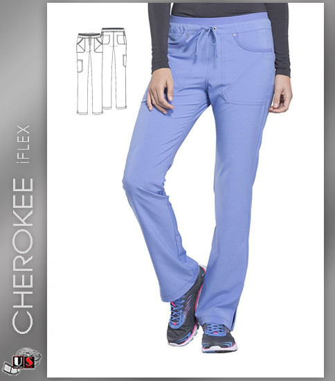 Cherokee iFLEX Women's Tapered Leg Drawstring Scrub Pant