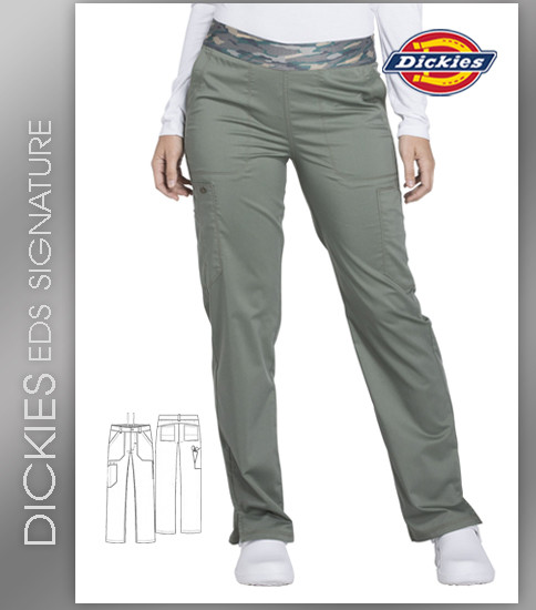 Dickies Essence Mid Rise Tapered Leg Pull-On Pant