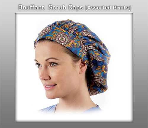Prestige Bouffant Scrub Caps (Assorted Prints)