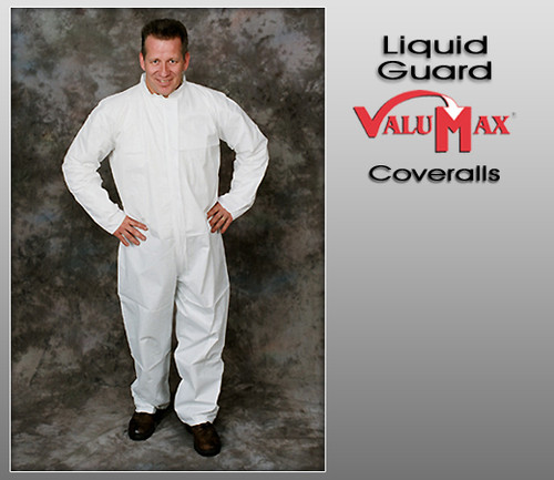ValuMax Liquid Guard Coveralls Elastic Cuffs & Ankles