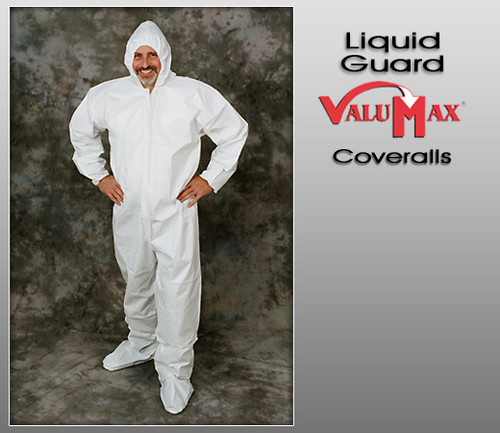 ValuMax Liquid Guard Coveralls Attached Hood & Booties