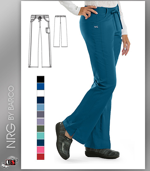 Barco NRG 4 Pocket Tie Front Straight Leg Pants
