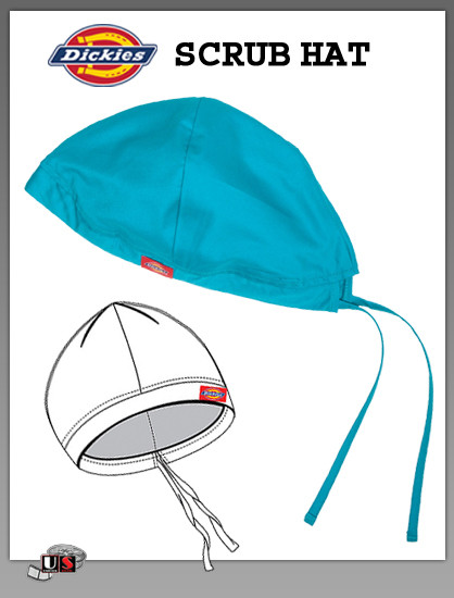 Dickies Scrub Hat Solid with a Soft Inside Terry Cloth Band 