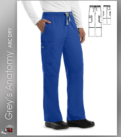 Grey's Anatomy Men's 6 Pocket Cargo Scrub Pant