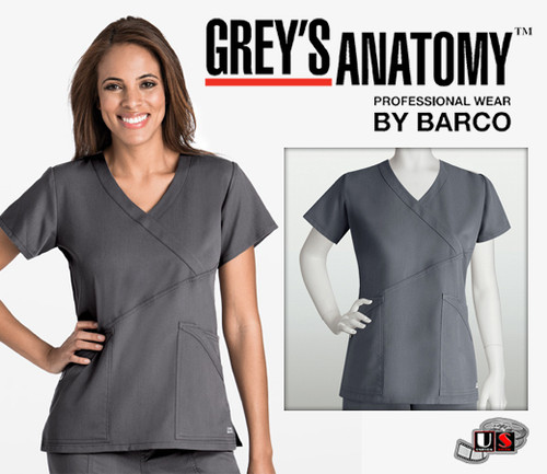 Grey’s Anatomy™ arclux™ 3 Pocket Criss-Cross Mock Wrap