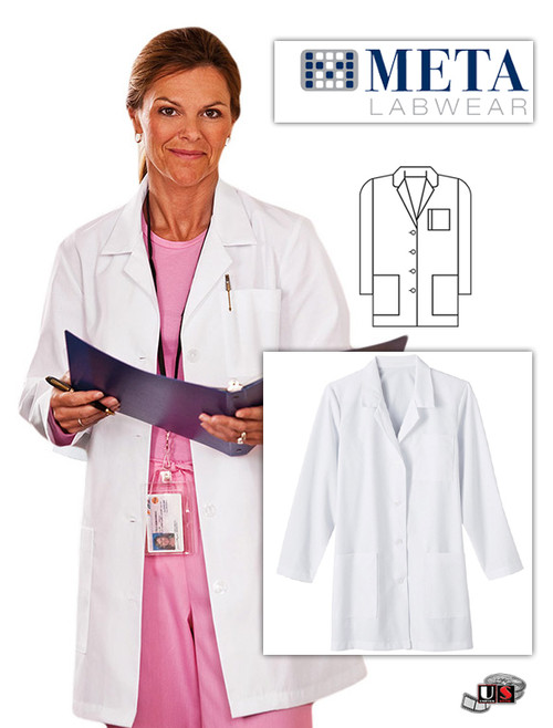 Fundamentals by META Labwear Women's 33" Lab Coat