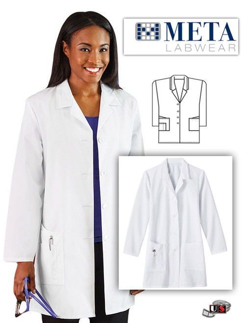 META Labwear Women's 35" Lab Coat
