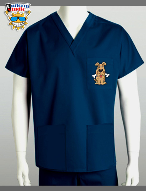 Uniform Studio Unisex V-Neck Top Dog