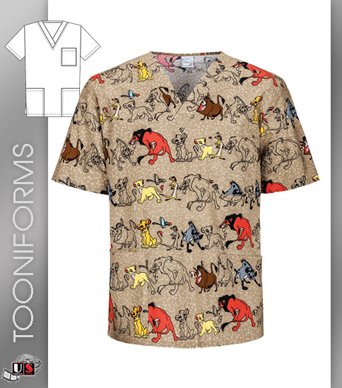Cherokee Tooniforms Conga Line Unisex Top