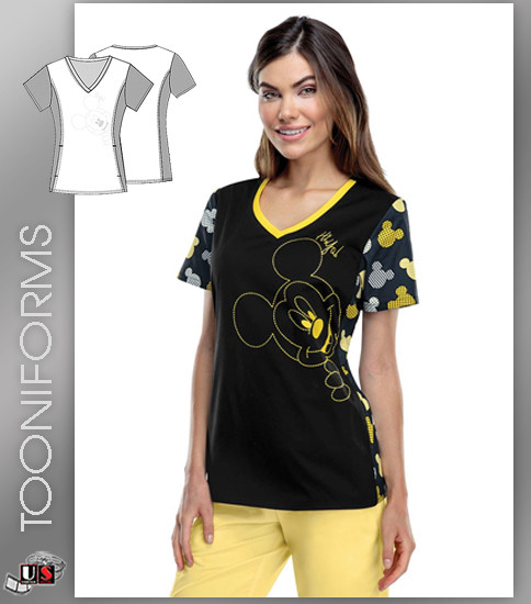 Cherokee Tooniforms Hi-Ya V-Neck Top