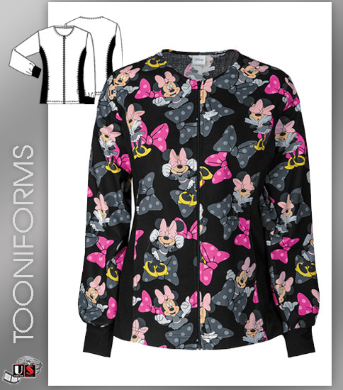 Cherokee Tooniform Peek-A-Bow Warm-Up Jacket