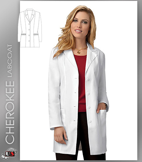 CHEROKEE Next Generation 33" with Notched Lapel Lab Coat
