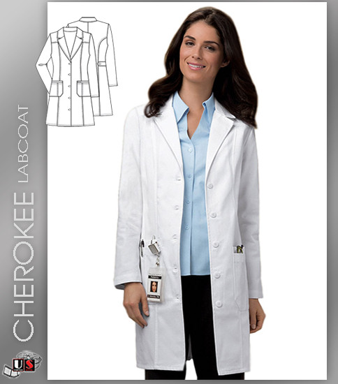CHEROKEE Next Generation 36" Fit and Flare Lab Coat