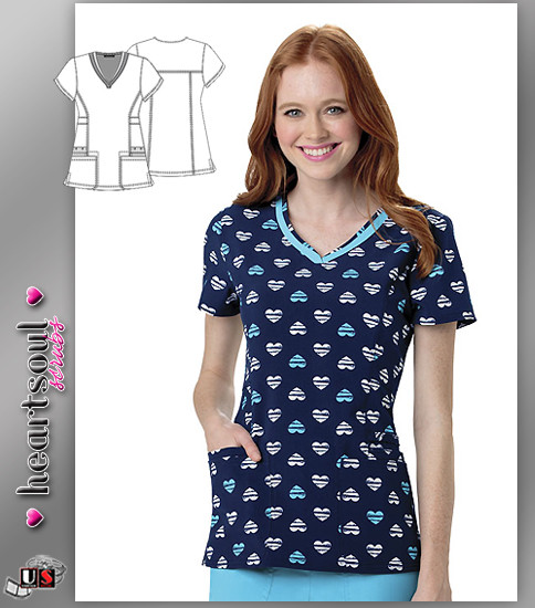 Heartsoul Women's She's A Heart Breaker V-Neck Top