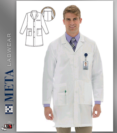799 Meta Men's 38" Stretch iPad® Labcoat