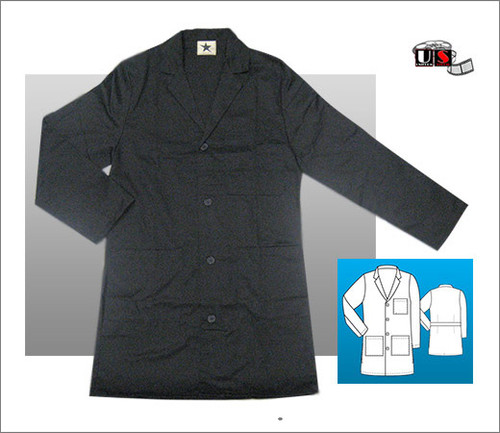 Black Star 3 Front Patch Pockets 36” Lab Coat 