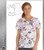 Cherokee Tooniforms Women's Mock Wrap Top in Puppy Run