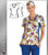 Cherokee Tooniforms Women's V-Neck Knit Panel Top in Mickey Mouse Club