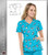 Cherokee Printed Women's Mock Wrap Top in Arctic Antics
