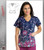 Grey's Anatomy™ Signature Women's V-Neck Flower Field Print Scrub Top