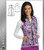 Barco One™ Women's Zip Front Cobra Print Scrub Vest