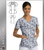 Barco One Accelerate Print V-Neck Scrub Top