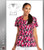Grey's Anatomy™ Signature Women's V-Neck Vogue Geo Print Scrub Top