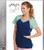 Grey's Anatomy Active 3 Pocket Color Block Cross Over V-Neck Top