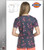 Dickies Dynamix Wild Run Print Womens V-Neck Top