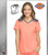 Dickies Dynamix Womens Princess Line V-Neck Top Vibrant Black