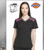 Dickies Dynamix Womens Princess Line V-Neck Top Black Cosmic
