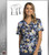 Cherokee Printed Bouquet Brilliance Women's Mock Wrap Top