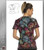 Cherokee Printed  End Of The Rainbow Women's Mock Wrap Top