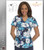 Careisma Printed Light Up The Bloom Women's Mock Wrap Top