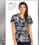 Barco One Origami Print V-Neck Scrub Top