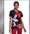 Cherokee Tooniforms Women's V-Neck Mickey Mouse Print Scrub Top