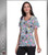 Cherokee Tooniforms Hello Sanrio Women's V-Neck Short Sleeve Top