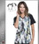 Cherokee INFINITY Women's V-Neck Abstract Print Scrub Top