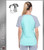 Cherokee INFINITY Women's V-Neck Knit Back Solid Scrub Top - AQPS