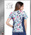 Cherokee Runway Women's Just Fluttering Print V-Neck Scrub Top